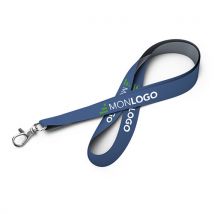 100 Lanyard 100% polyester recyclé - Tour de cou personnalisé en CMJN - Fulfiller.com