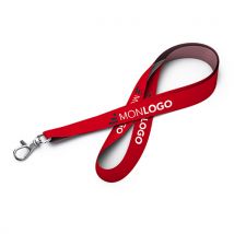1000 Tour de cou personnalisé pas cher - Lanyard 100% polyester avec mousqueton - Fulfiller.com