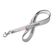 500 Tour de cou personnalisé pas cher - Lanyard 100% polyester avec mousqueton - Fulfiller.com