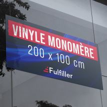 Grand sticker 200 x 100 cm pour vitrine, signalétique - Fulfiller.com