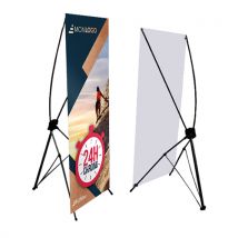 X banner Premium 80 x 180 cm Express 24H Chrono - Fulfiller.com