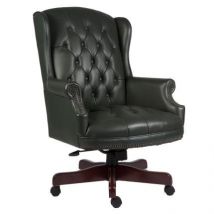 Chairman Green Traditional Leather Executive Chair