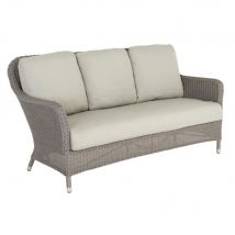 Haverhill Rattan Garden 2 Seater Sofa In Grey Dusk