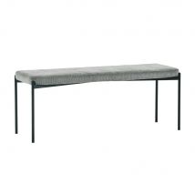 Luling Velvet Dining Bench - Grey