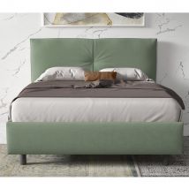 Malvern Fabric Small Double Bed In Sage Green