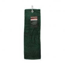 Brand Fusion Tri-Fold Velour Towel Bottle Green