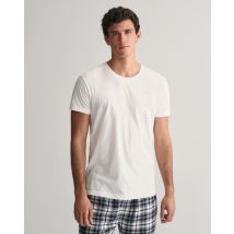 GANT Men Paquete de dos camisetas de cuello redondo (XL)