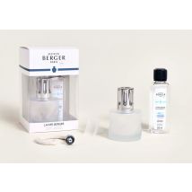 Maison Berger Duftlampe Set Spirale Givree Weiß + 250ml Duft Frische Ozeansbrise