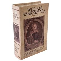Hohles Buch Geheimfach WILLIAM SHAKESPEARE Buchversteck Buchsafe Antik-Stil 21 cm