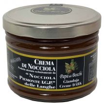 Papa dei Boschi Gianduja Creme Dark Nussnougat Haselnusscreme Piemont 500 g