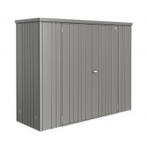 Biohort Geräteschrank 230 Aufbewahrungsschrank 227x83x182,5cm Quarzgrau-Metallic