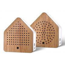 Zirpybox Holz Grillen-Zirpen Grashüpfer mit Bewegungsmelder Akku USB weiß
