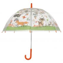 Kinder Regenschirm Transparent Waldtiere Stockschirm Tiermotiv Kinderschirm