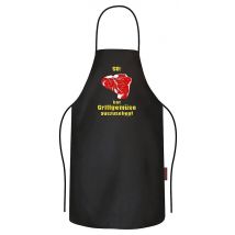 Grillschürze "Grillgemüse" 100% Baumwolle schwarz