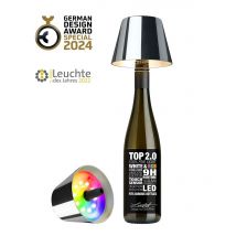 Sompex Flaschenleuchte TOP 2.0 Chrome LED RGBW mit Akku
