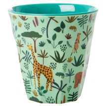 Rice Melamin Becher Jungle Print Dschungel Grün Medium