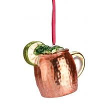 Giftcompany Christbaumschmuck Moscow Mule Becher Kupfer Hänger Glas 10cm