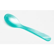 G.F. Heim Söhne Eierlöffel Acrylglas Perlmutt Optik Türkis