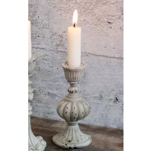 Chic Antique Kerzenhalter Barock Kerzenständer 14 cm Antik-Stil Shabby Weiß