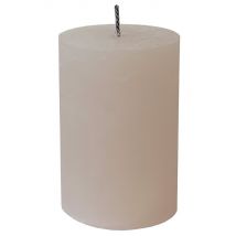 Outdoor Kerze Creme Nougat Dicker Docht Rustic Stumpenkerze Premium 10 x 15 cm