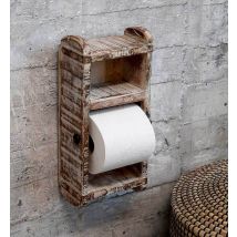 Chic Antique Toilettenpapierhalter Ziegelform Grimaud Antik-Stil Shabby Weiß