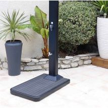 Ubbink Solaris 2 in 1 Bodenplatte Anthrazit für Solar Gartendusche SOLARIS