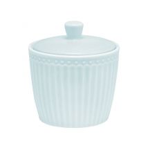 Greengate Zuckerdose Alice Pale Blue Steingut Blau