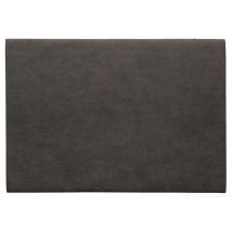 ASA Selection Tischset Mushroom Vintage matt Leder-Optik Platzset Grau