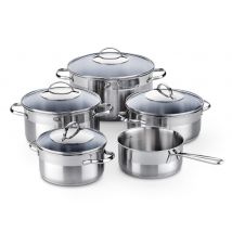 Kelomat Kochtopfset MURANO S 9 tlg. Topfset Edelstahl inkl. Deckel