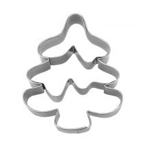 Städter Ausstechform Tannenbaum Plätzchenausstecher Präge-Ausstecher Edelstahl 6cm