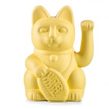 DONKEY Winkekatze Hellgelb Maneki Neko Lucky Cat Glücksbringer 15cm