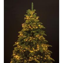 1-2 GLOW Lichterkette Weihnachtsbaum 150cm Warmweiß 400 LED Timer Schnellmontage