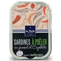 La Perle des Dieux Sardinen zum Braten mit Piment d’Espelette - Dose 115 g