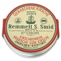 Remmelt S. Smid Gewaschene Kirsche Bonbons Kirschbonbons Metalldose 90 g