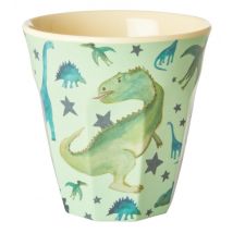 Rice Melamin Becher Dino Medium Melaminbecher Grün Print