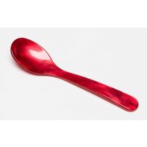 G.F. Heim Söhne Eierlöffel Acrylglas Perlmutt Optik Rot