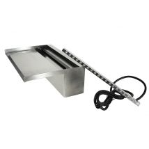 Ubbink Niagara 30 LED Wall Wasserfall Element Edelstahl Beleuchtet