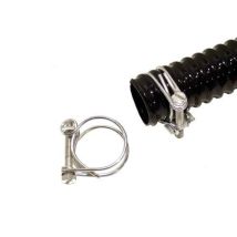 2 Stück Schlauchklemme verzinkt für Spiralschlauch 19-22 mm (3/4")