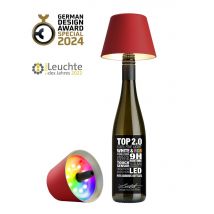 Sompex Flaschenleuchte TOP 2.0 Rot LED RGBW mit Akku