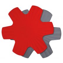 Woll Silikon Pfannenschutz Set 3 Stück Rot Grau