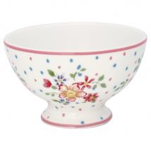 Greengate Snackschale Belle White Snack Bowl Steingut Weiß
