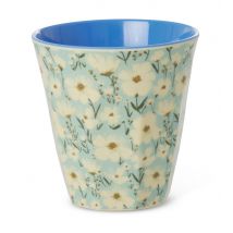 Rice Melamin Becher Summer Bloom Medium Melaminbecher Mint Blumenmuster Print