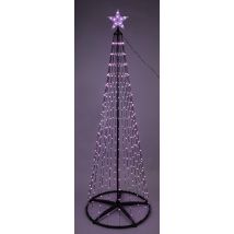 LED Weihnachtsbaum Lichterbaum Außen 370 LED Farbwechsel Timer Dimmer 210cm