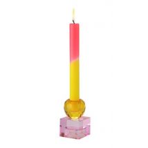 Giftcompany Kerzenhalter Teelichthalter Kristallglas Hellrosa Orange