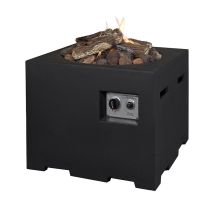 Happy Cocooning Lounge & Dining Feuertisch quadratisch schwarz 760 x 760 x 670 mm