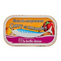 la belle-iloise Makrelenfilets in Olivenöl mit Curry und Mandeln - Dose 112,5 g