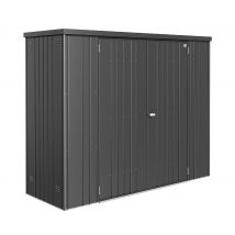 Biohort Geräteschrank 230 Aufbewahrungsschrank 227x83x182,5cm Dunkelgrau-Metallic