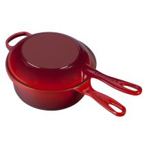 Le Creuset Marmitout 2 in 1 Gusseisen Kirschrot 22cm