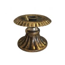 Kerzenhalter Kelch Antik-Stil Kerzenständer Metall gold patiniert 8,5cm