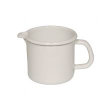 Riess Schnabeltopf Emaille Topf Weiß 9 cm